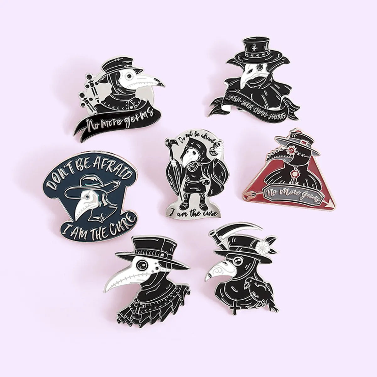 Fashion Crow Alloy Stoving Varnish Unisex Brooches