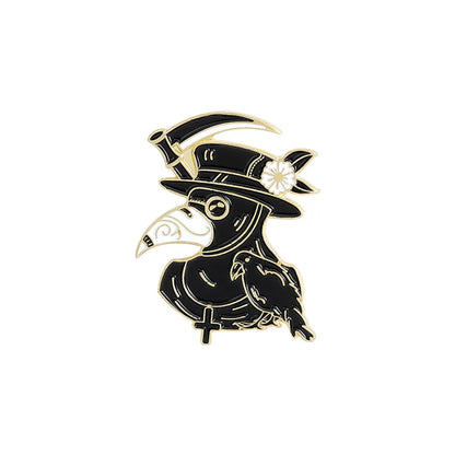 Fashion Crow Alloy Stoving Varnish Unisex Brooches