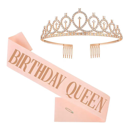 Fashion Crown Alloy Plating Inlay Rhinestones Crown 1 Piece