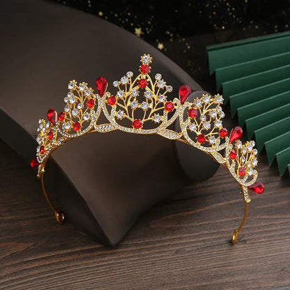 Fashion Crown Metal Inlay Crystal Crown 1 Piece