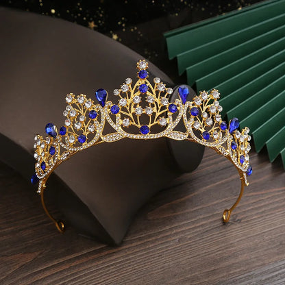 Fashion Crown Metal Inlay Crystal Crown 1 Piece