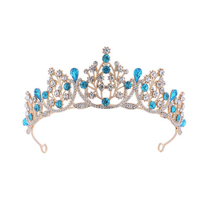 Fashion Crown Metal Inlay Crystal Crown 1 Piece