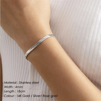 Fashion Cuban Chain Stainless Steel Double Layered Bracelet