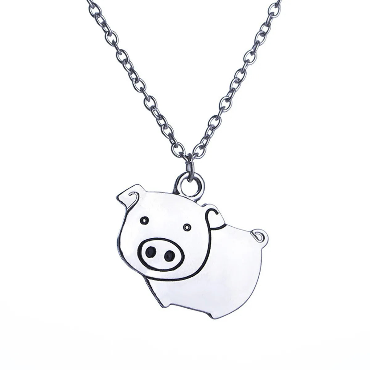 Fashion  Cute Cartoon Creative Fashion Piggy Pig Pendant Necklace Accessories Wholesale Gooddiy