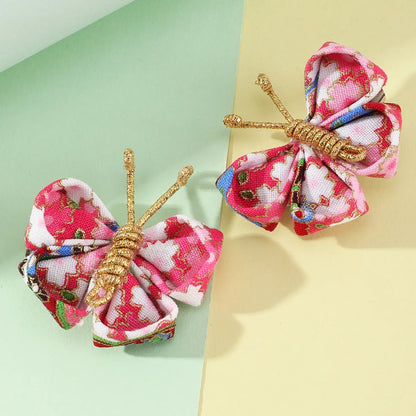 Fashion Cute Colorful Handmade Butterfly Barrettes Children'S Hair Accessories