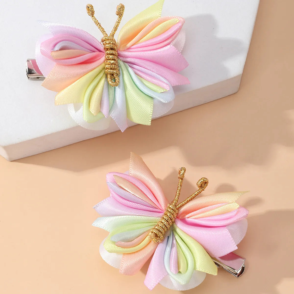 Fashion Cute Colorful Handmade Butterfly Barrettes Children'S Hair Accessories