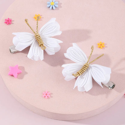 Fashion Cute Colorful Handmade Butterfly Barrettes Children'S Hair Accessories