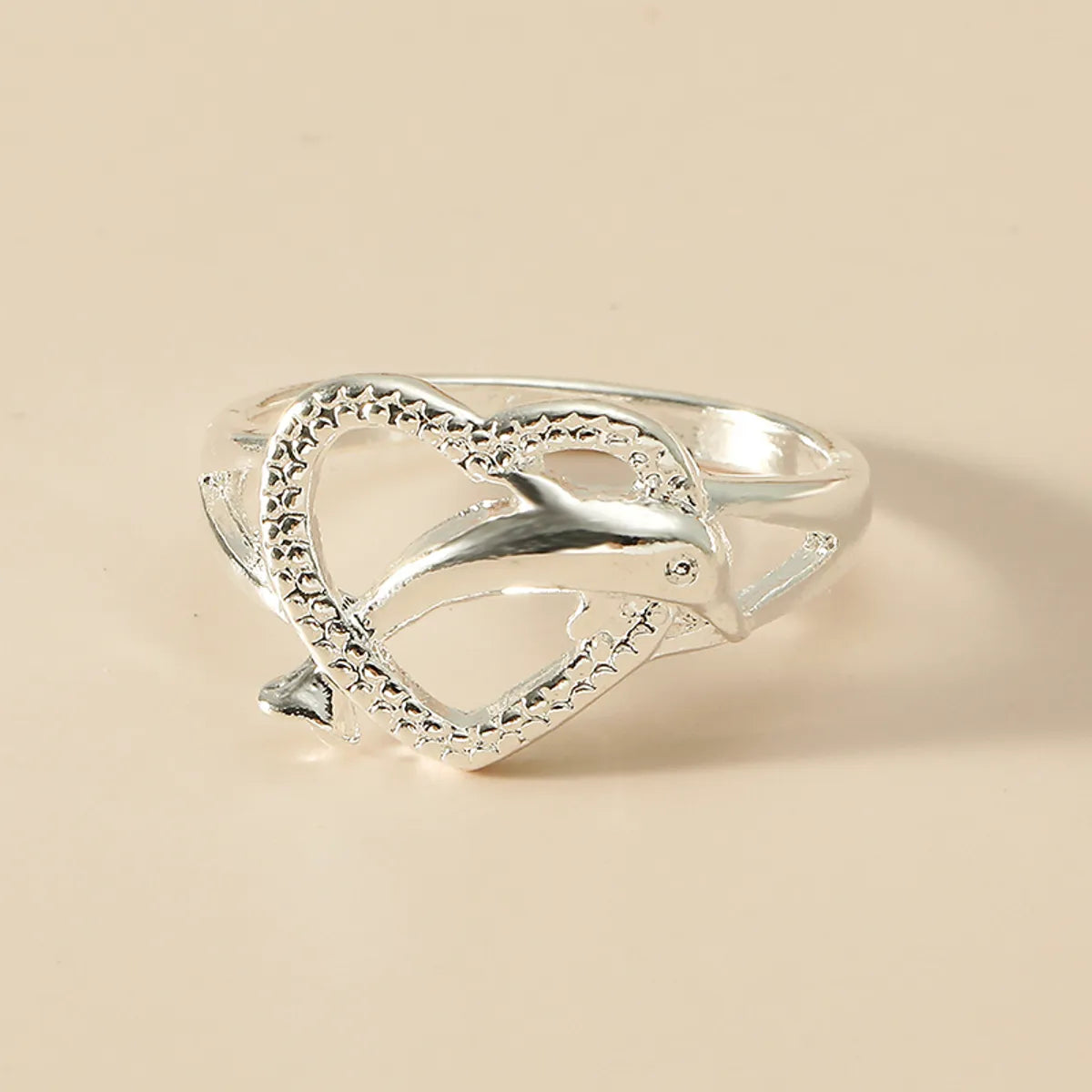 Fashion Dolphin Alloy Plating No Inlaid Women's Rings