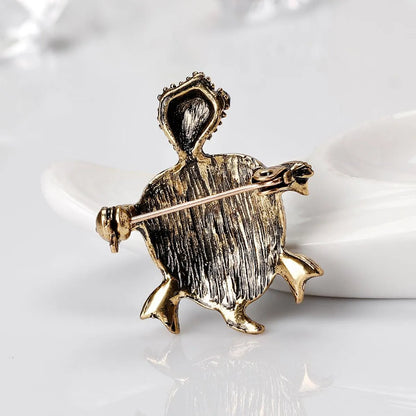 Fashion Cute Retro Small Turtle Alloy Brooch Nhdr132308