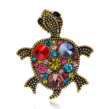 Fashion Cute Retro Small Turtle Alloy Brooch Nhdr132308