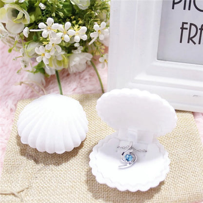 Cute Starfish Crown Shell Flannel Jewelry Boxes