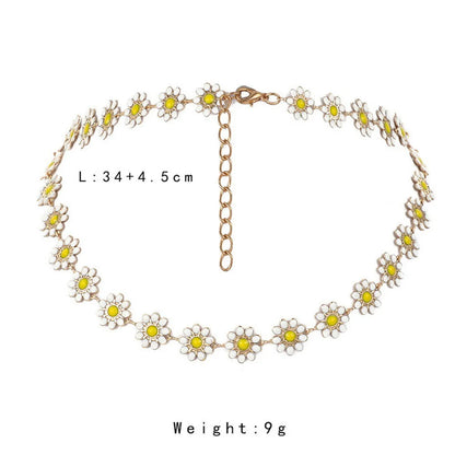 Fashion Daisy Copper Gold Plated Bracelets Earrings Necklace In Bulk