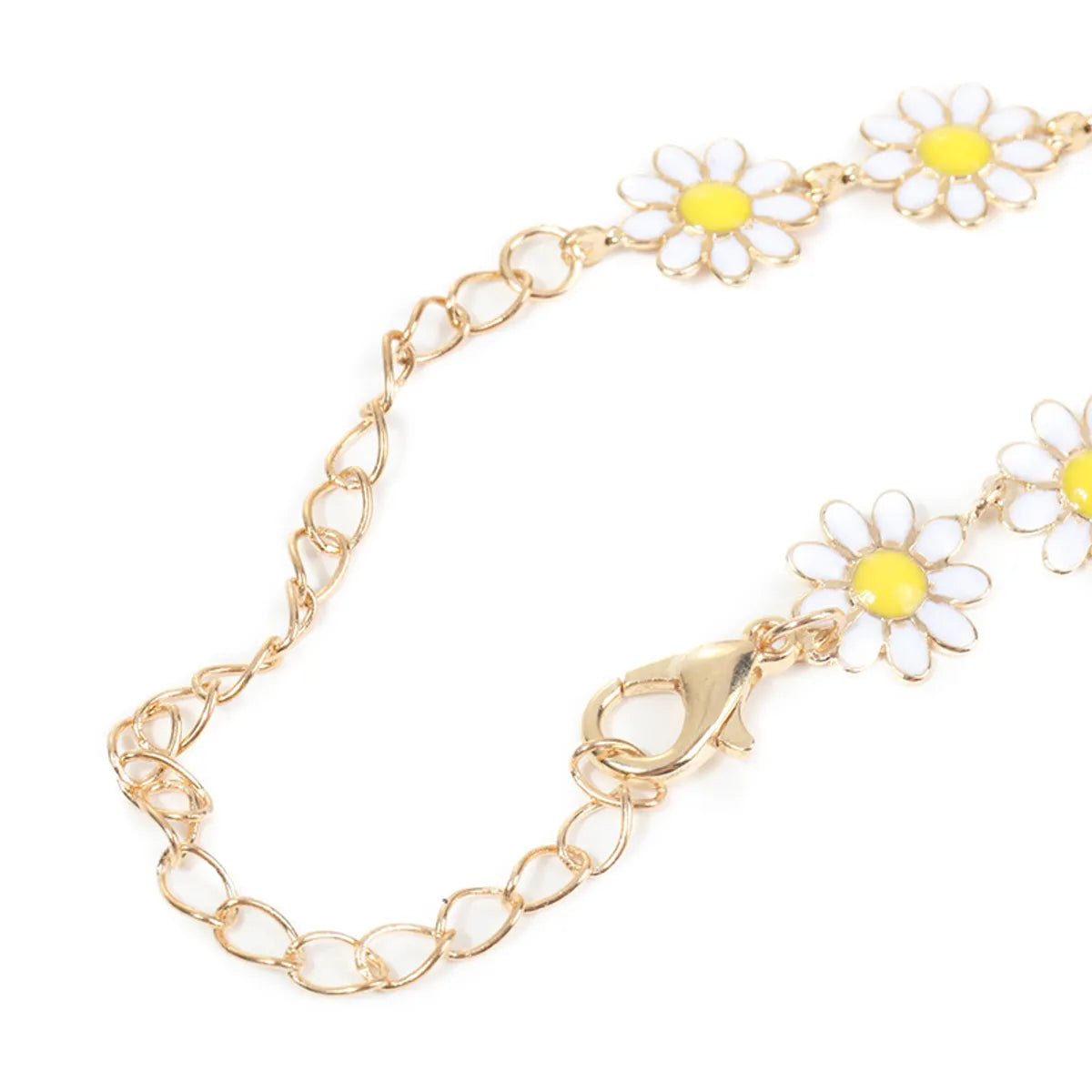 Fashion Daisy Copper Gold Plated Bracelets Earrings Necklace In Bulk