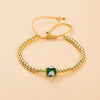 Fashion Devil'S Eye 18k Gold Plated Glass Copper Wholesale Bracelets