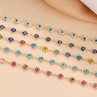 Fashion Devil'S Eye Alloy Enamel Women'S Bracelets