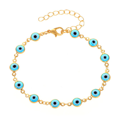 Fashion Devil'S Eye Alloy Enamel Women'S Bracelets