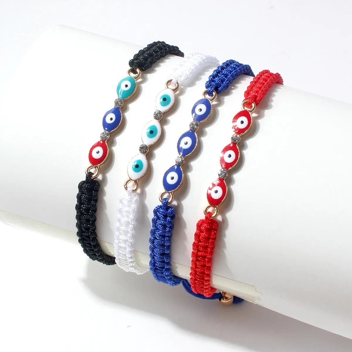 Fashion Devil'S Eye Alloy Fabric Women'S Bracelets