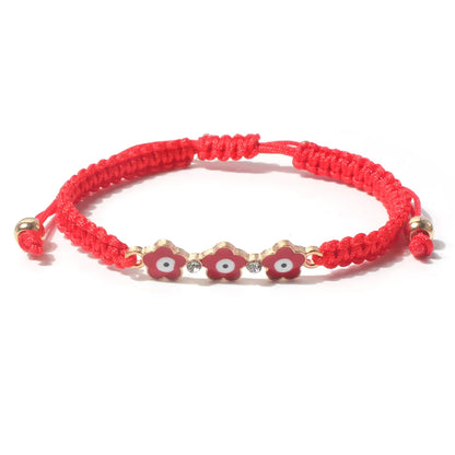 Fashion Devil'S Eye Alloy Fabric Women'S Bracelets