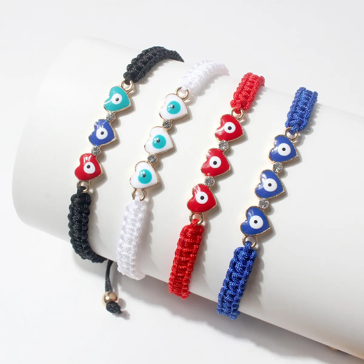 Fashion Devil'S Eye Alloy Fabric Women'S Bracelets