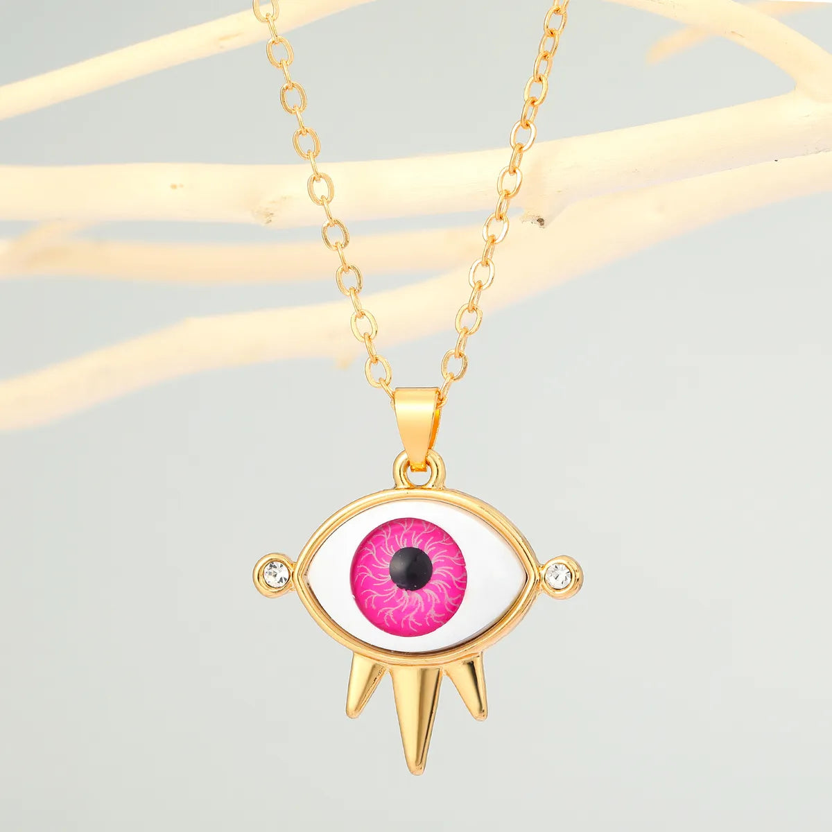 Fashion Devil'S Eye Ethnic Totem Eye Pendant Clavicle Chain Wholesale Nihaojewelry