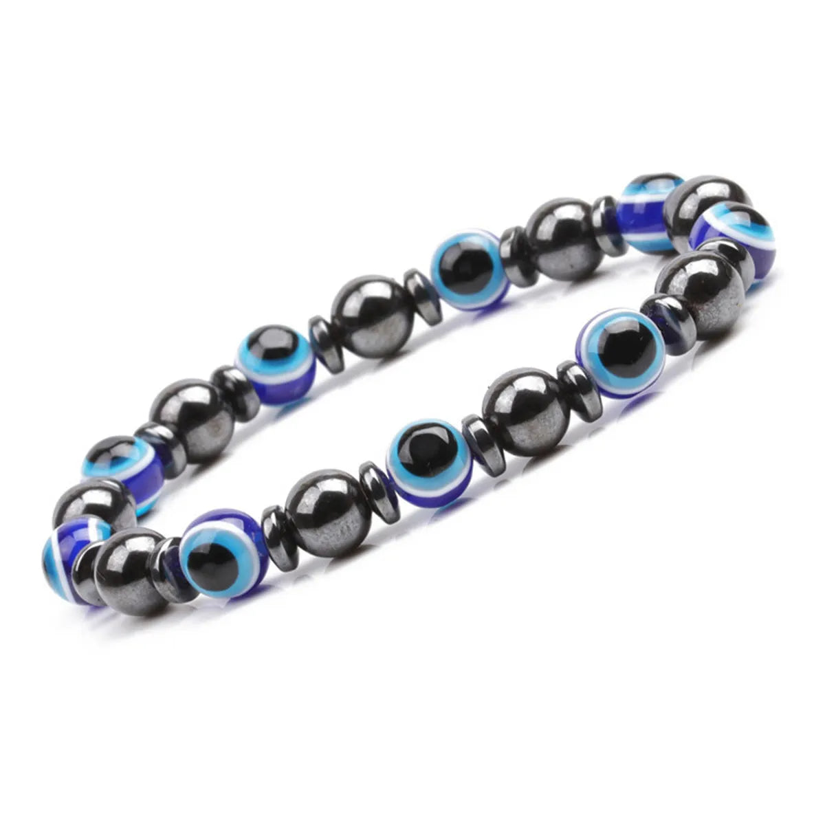 Fashion Devil'S Eye Natural Stone Beaded Bracelets