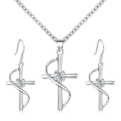 Fashion Cross Alloy Plating Women's Necklace