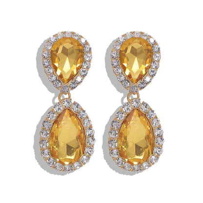 Fashion Diamond Pearl Alloy Flower Earrings Nhjq150523