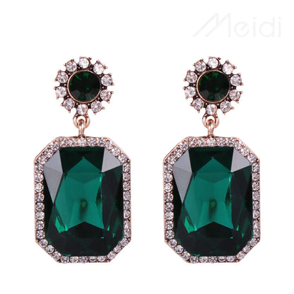 Fashion Diamond Square Earrings Wholesale Nihaojewelry