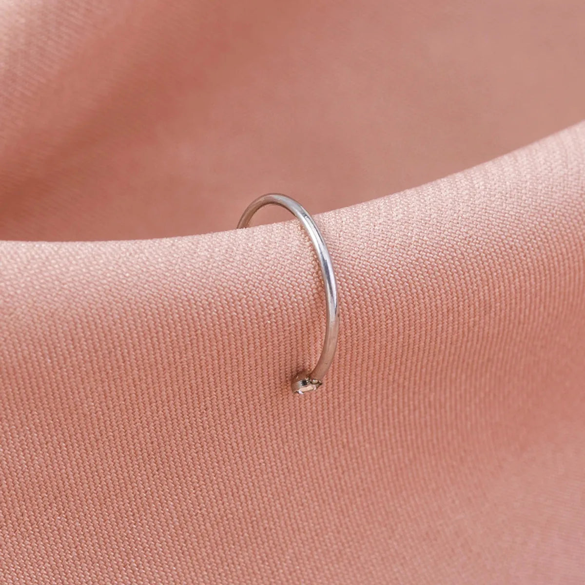 Geometric Stainless Steel Plating Nose Ring Nose Studs