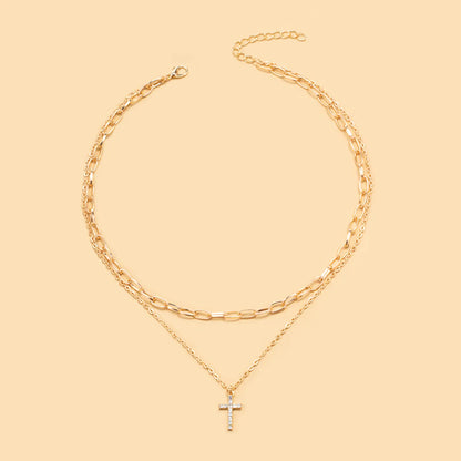 Simple Style Cross Metal