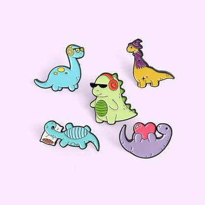 Fashion Dinosaur Alloy Plating Unisex Brooches