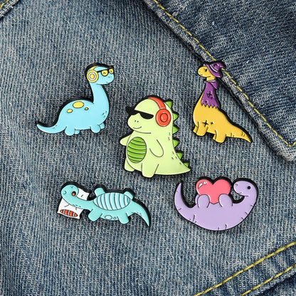 Fashion Dinosaur Alloy Plating Unisex Brooches