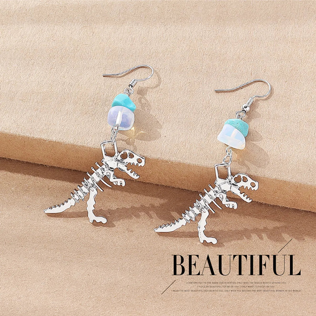 Fashion Dinosaur Alloy Women's Drop Earrings 1 Pair