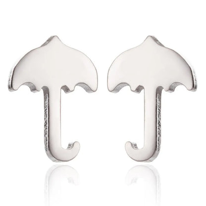 Fashion Dinosaur Heart Shape Stainless Steel Plating Ear Studs 1 Pair