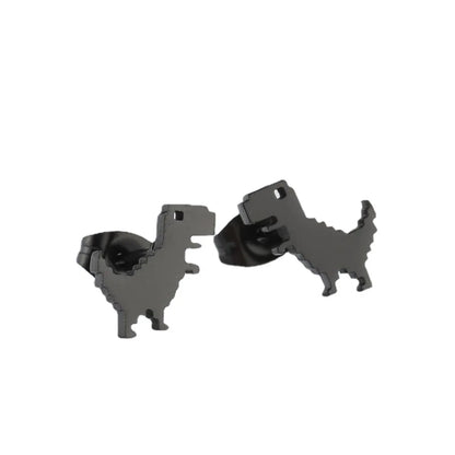 Fashion Dinosaur Titanium Steel Ear Studs 1 Pair