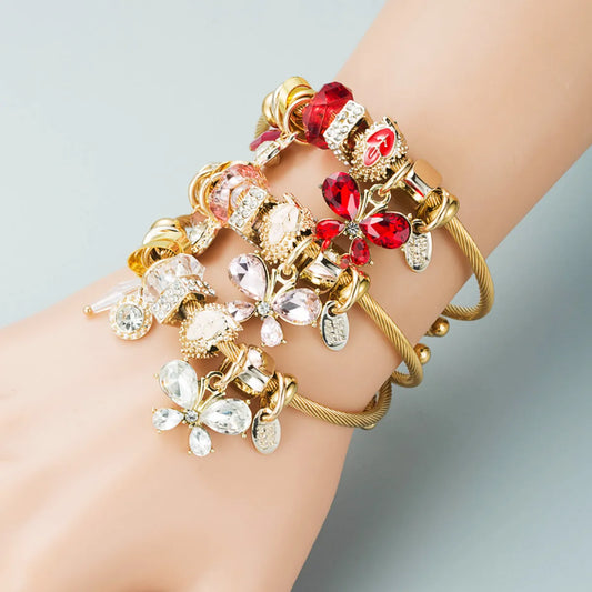 Fashion Diy Butterfly Multi-element Pendant Bracelet Bracelet Accessories