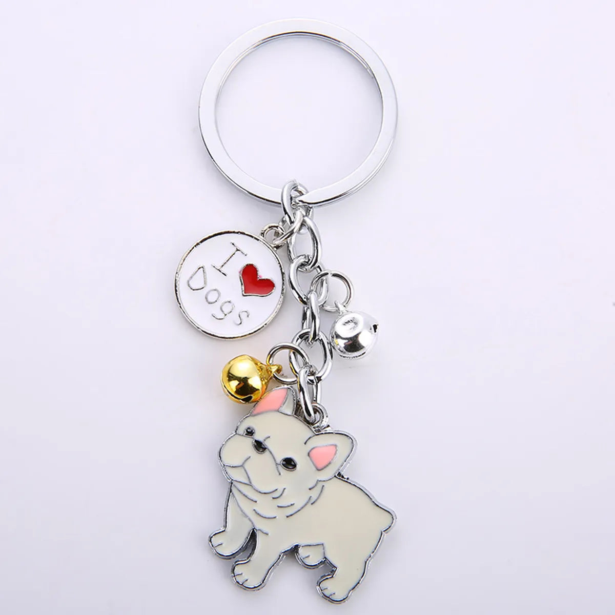 Fashion Dog Metal Unisex Bag Pendant Keychain 1 Piece