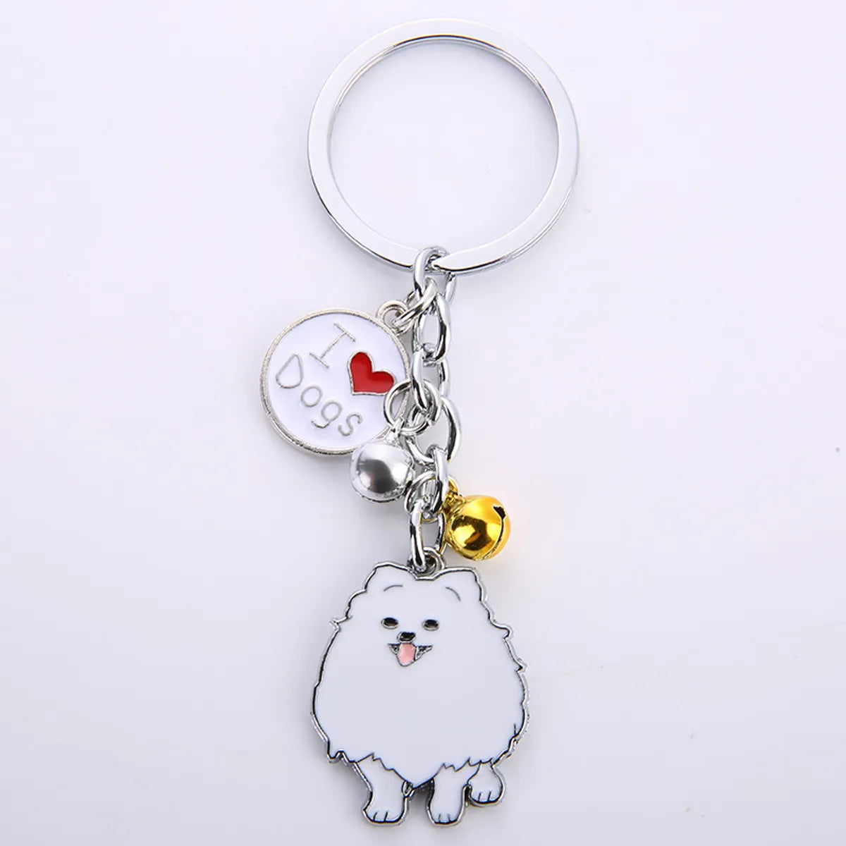 Fashion Dog Metal Unisex Bag Pendant Keychain 1 Piece