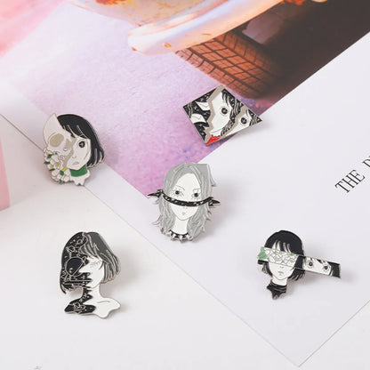 Fashion Doll Alloy Plating Unisex Brooches