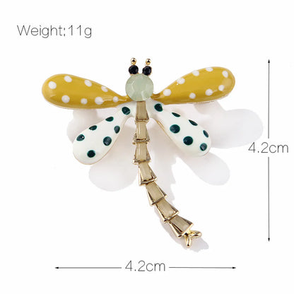 Fashion Dragonfly Alloy Inlay Rhinestones Unisex Brooches