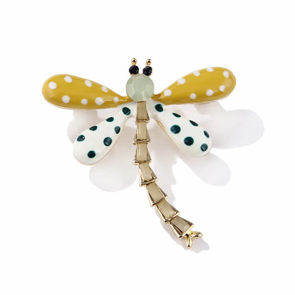 Fashion Dragonfly Alloy Inlay Rhinestones Unisex Brooches