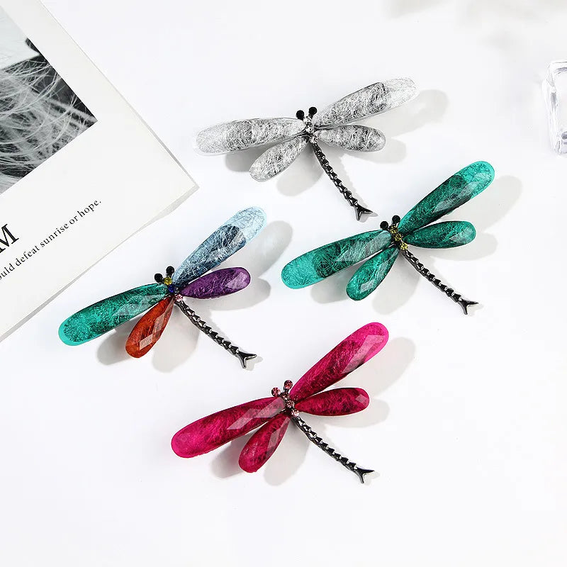 Fashion Dragonfly Alloy Plating Zircon Unisex Brooches