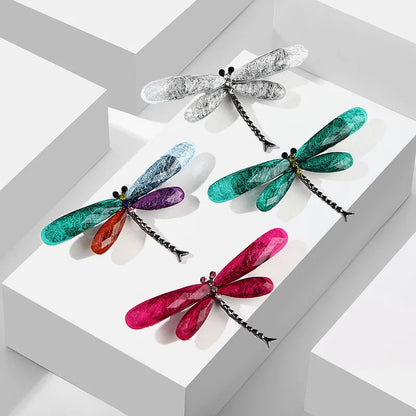 Fashion Dragonfly Alloy Plating Zircon Unisex Brooches