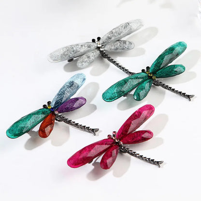 Fashion Dragonfly Alloy Plating Zircon Unisex Brooches