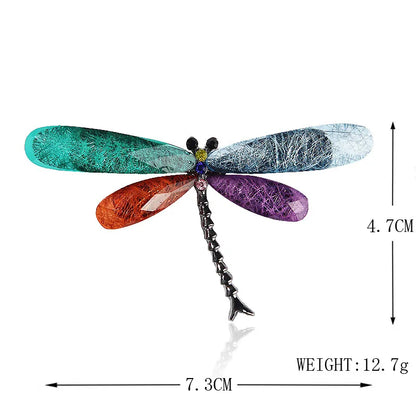 Fashion Dragonfly Alloy Plating Zircon Unisex Brooches