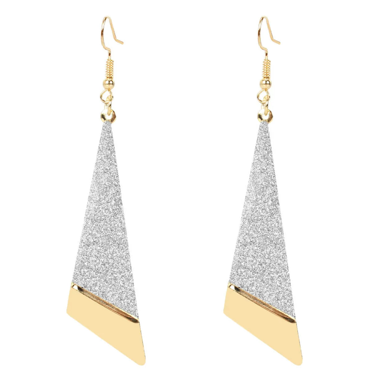 Fashion Earrings Long Triangle Frosted Hollow Earrings Personalized Earrings Wholesale Gooddiy