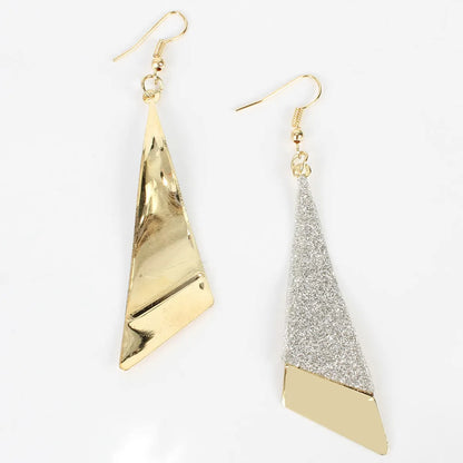 Fashion Earrings Long Triangle Frosted Hollow Earrings Personalized Earrings Wholesale Gooddiy