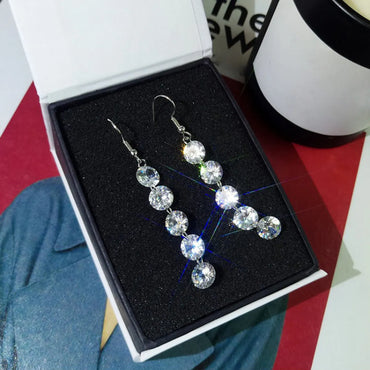 Fashion Elegant Shining Diamond Beaded Earrings Ornament Wholesale