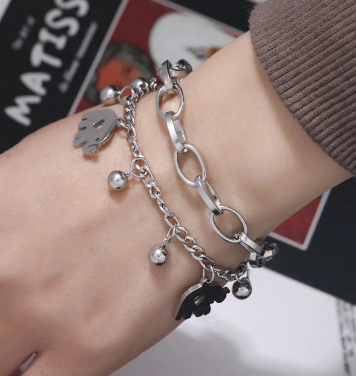 Fashion Elephant Stainless Steel Plating Bracelets 1 Piece