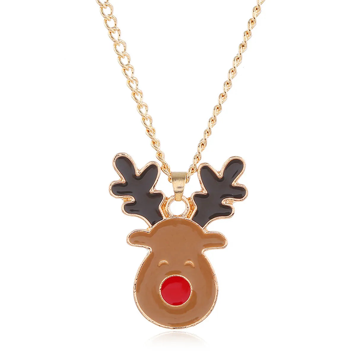 Fashion Elk Alloy Enamel Christmas Women'S Rings Earrings Necklace